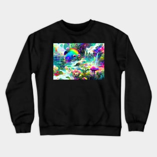 Color Globs | Rainbow Infinite Fungi Crewneck Sweatshirt